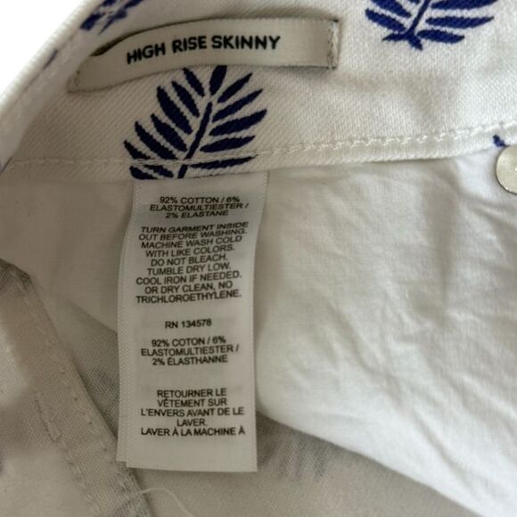 NWT Vineyard Vines Jamie Printed High Rise Skinny Jeans‎ Sz 29 - Picture 11 of 12